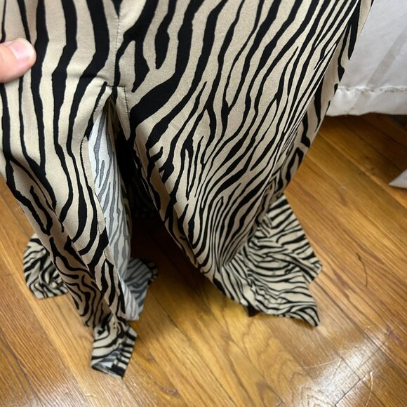 INC International Concepts Halter Zebra Maxi Dress Women Plus XXL Tan Black - Picture 5 of 11